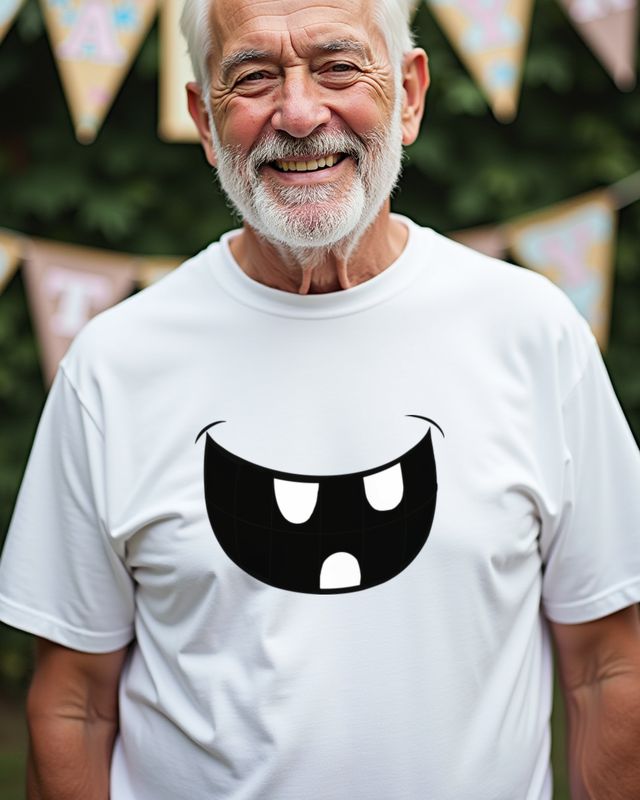 Gezeichneter Mund - Comic Grafik mit Charakter und Humor – T-Shirt