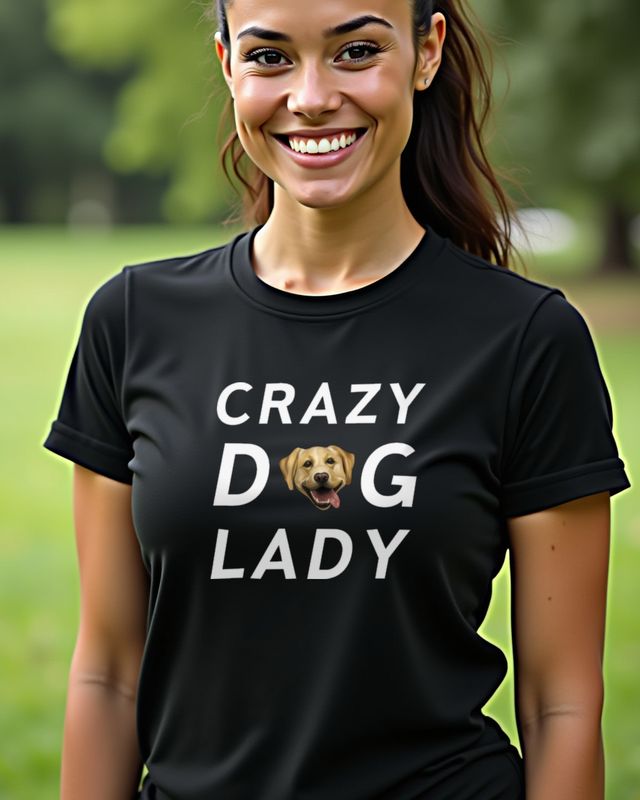 Crazy Labrador Dog Lady - Lustiges Geschenk für Hundefrauen – T-Shirt