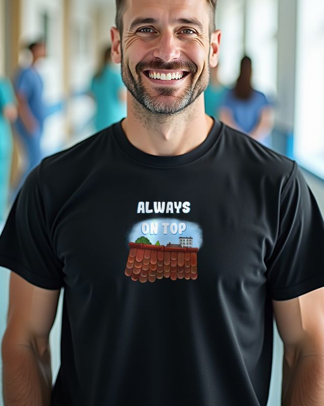Always on Top - Head for Heights Gift for Roofers β T-Shirt