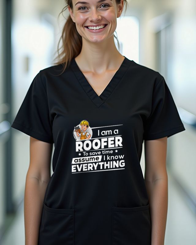 Roofer To Save Time - Funny Roofer Saying Shirt β T-Shirt