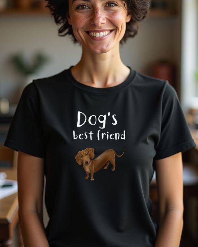 Dackel Dog’s Best Friend - Geschenk für Dackelbesitzer – T-Shirt