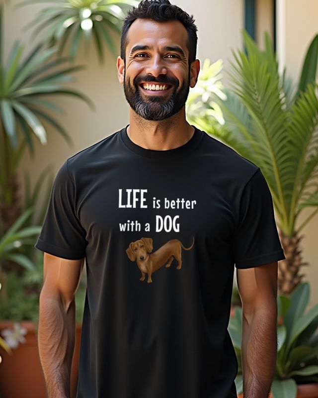 Dachshund Life Is Better with a Dog - Wiener Dog Gift β T-Shirt