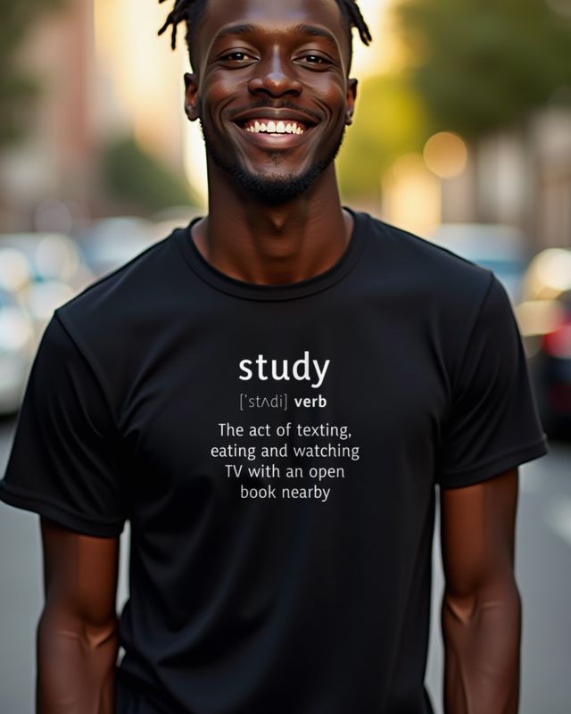 Study Definition - Lustiger Lexikon Spruch – T-Shirt