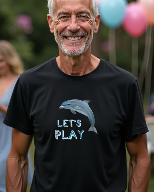 Dolphin Let’s Play - Playful Dolphin Gift for Kids – T-Shirt