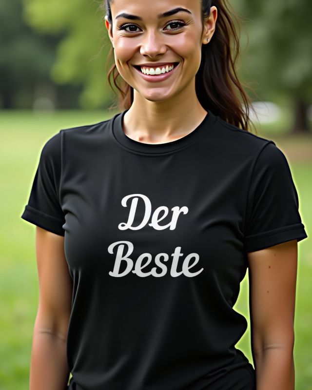 Der Beste - Schriftzug Geschenk für Männer mit Humor – T-Shirt