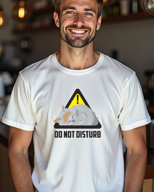Do Not Disturb Cat - Funny Introvert Cat Lover Design – T-Shirt