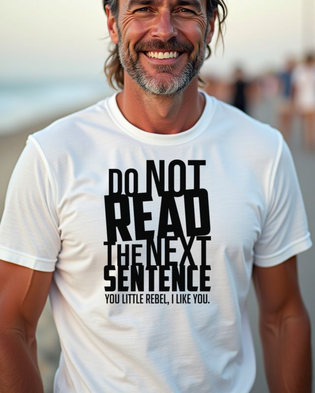 Do Not Read the Next Sentence - Funny Rebel Joke Tee โ T-Shirt