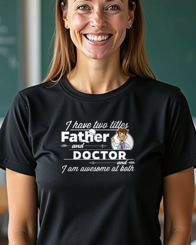 Doctor and Father - Fatherโs Day Gift for Doctor Dad โ T-Shirt