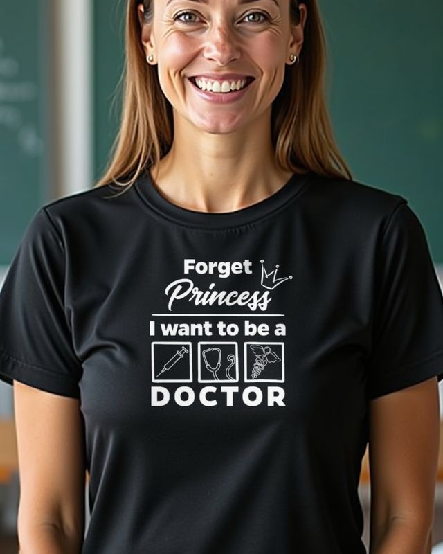 Doctor - Forget Princess - Geschenk für Ärztin und Doktorin – T-Shirt