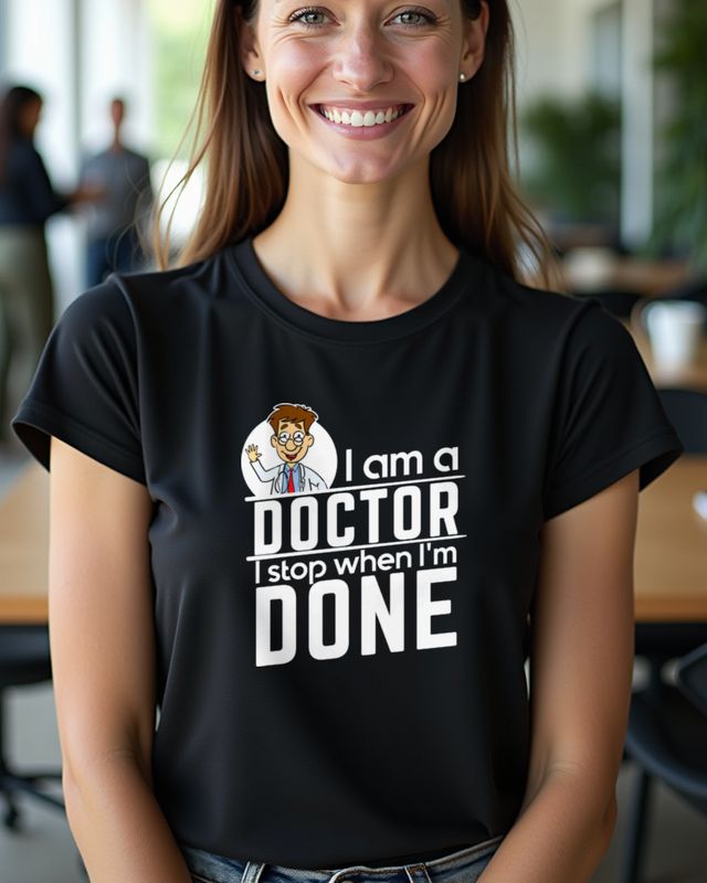 Doctor I Stop When I’m Done - Medical Motivation Tee – T-Shirt