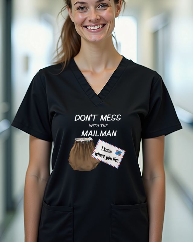 Don’t mess with the Mailman - Postbote Shirt lustig – T-Shirt