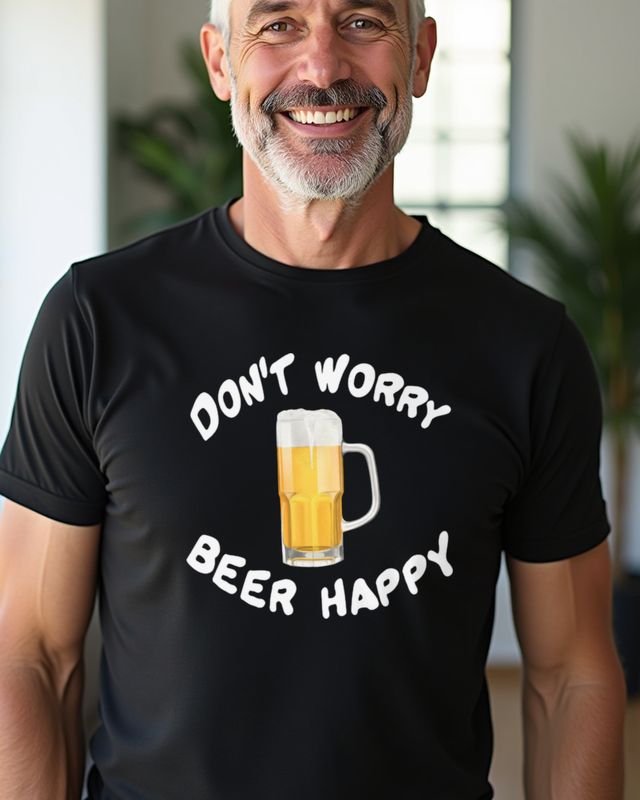 Don’t worry Beer happy - Lustiger Bier Spruch – T-Shirt