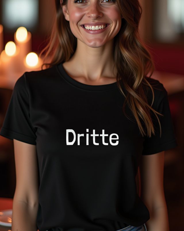 Dritte im Bunde - Schriftzug für Gruppe und Geschwister – T-Shirt