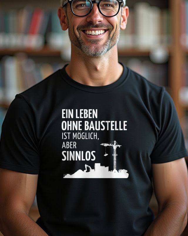 Ein Leben ohne Baustelle - German Home Builder Gift โ T-Shirt