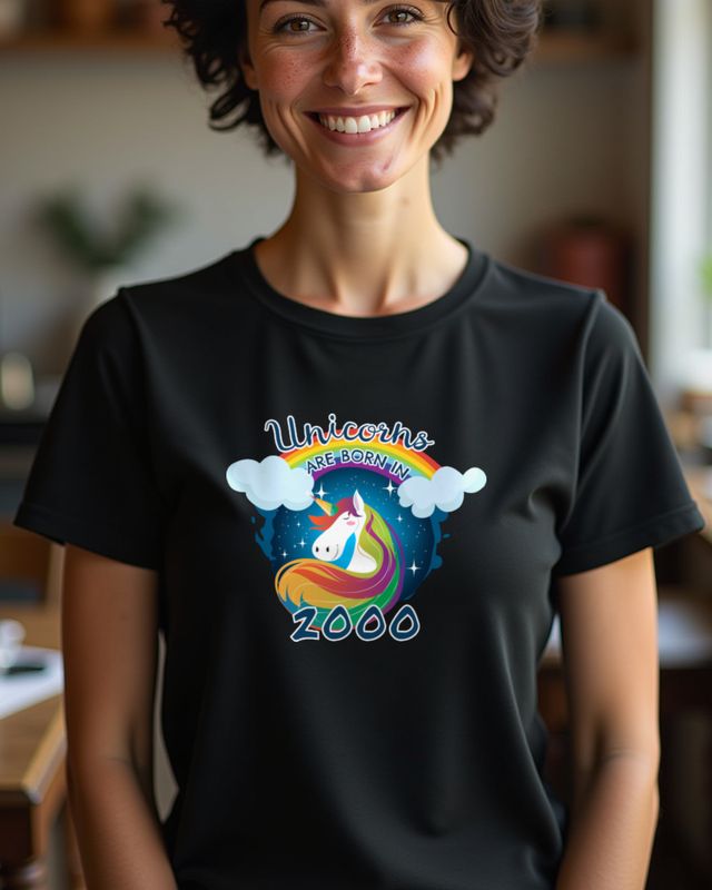 Einhörner werden 2000 geboren - Jahrgang 2000 Geschenk – T-Shirt
