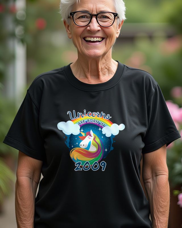 Unicorns Are Born in 2009 - Magical Birthday Gift โ T-Shirt