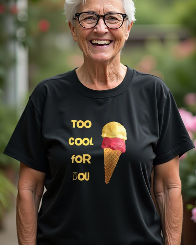 Too Cool for You - Funny Ice Cream Summer Design