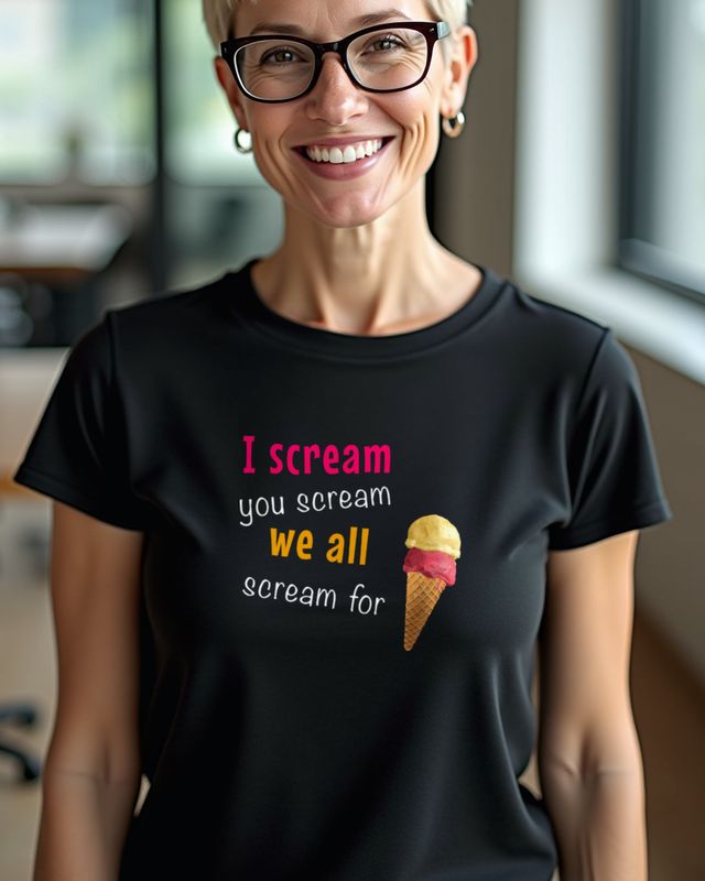 We All Scream - Funny Ice Cream Lover Summer Design