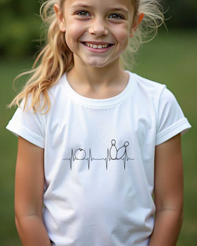 EKG Herzschlag Bowling - Geschenk für Bowlingspieler – T-Shirt