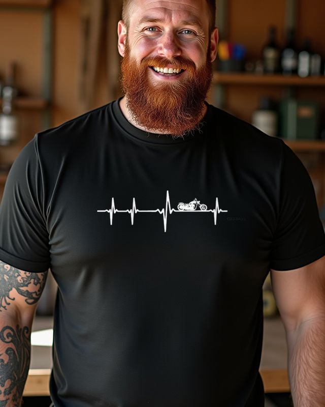 Tricycle Heartbeat - Gift for Trike Riders β T-Shirt