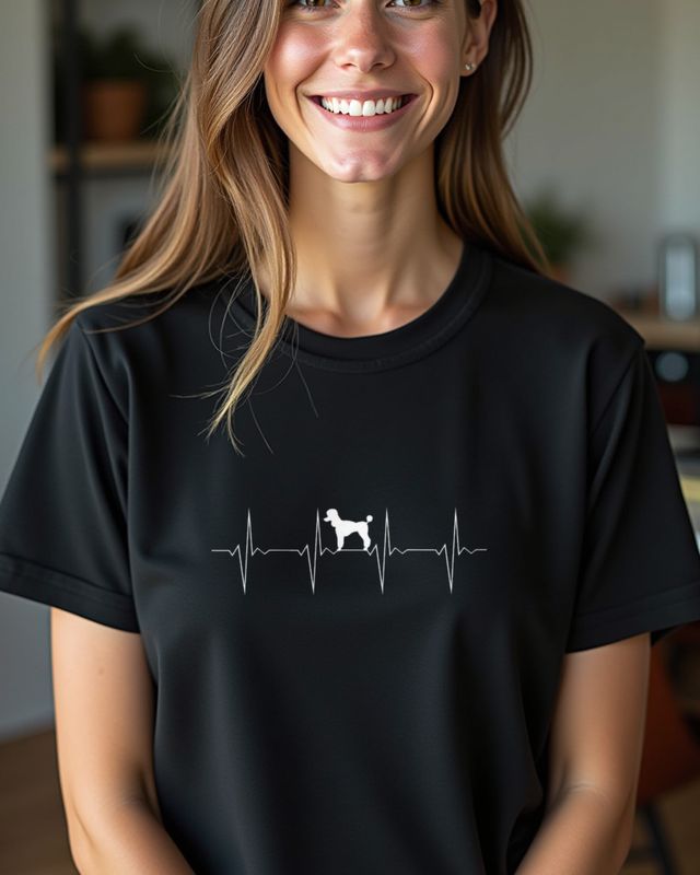 EKG Heartbeat Poodle - Gift for Poodle Lovers β T-Shirt