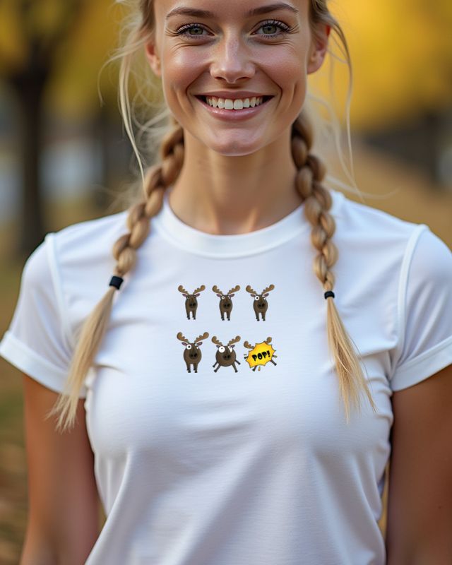 Exploding Moose - Funny Moose Design with a Short Fuse โ T-Shirt