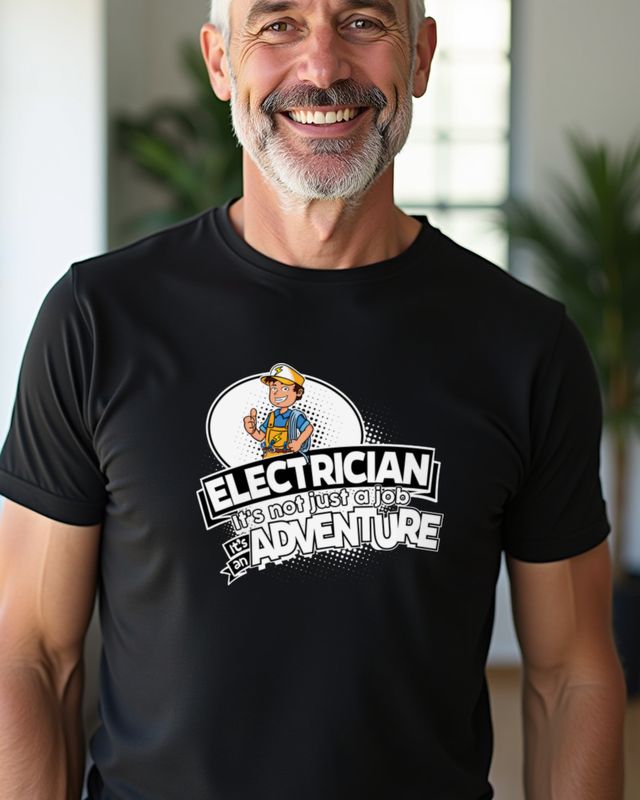 Electrician Not a Job but an Adventure - Elektriker Shirt – T-Shirt