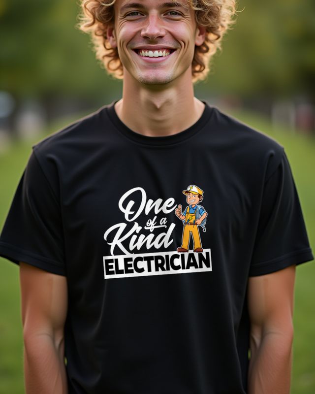 Electrician - One of a Kind - Lustiges Elektriker Shirt – T-Shirt