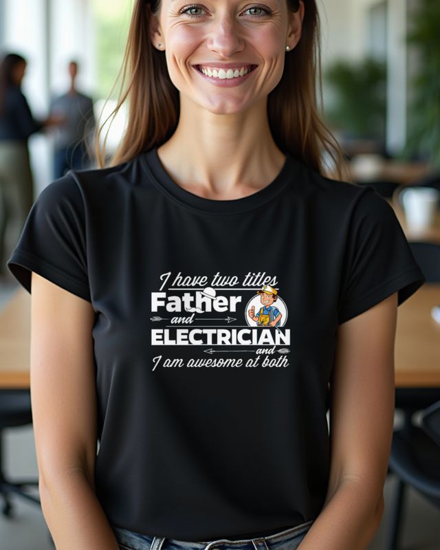 Elektriker und Vater - Vatertag Geschenk für Papa – T-Shirt