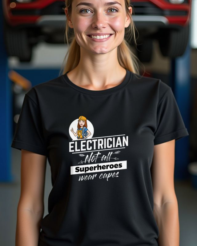 Electrician Not All Superheroes Wear Capes - Hero β T-Shirt