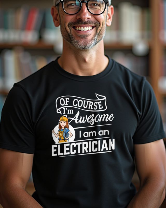 I’m an Electrician, I’m Awesome - Lustiger Elektriker – T-Shirt