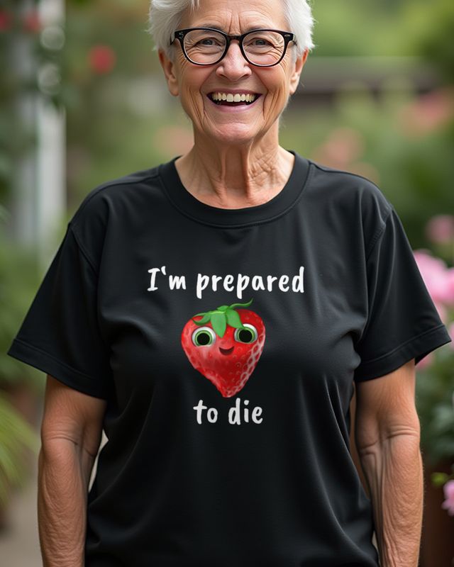 I'm Prepared to Die - Angebissene Erdbeere – T-Shirt