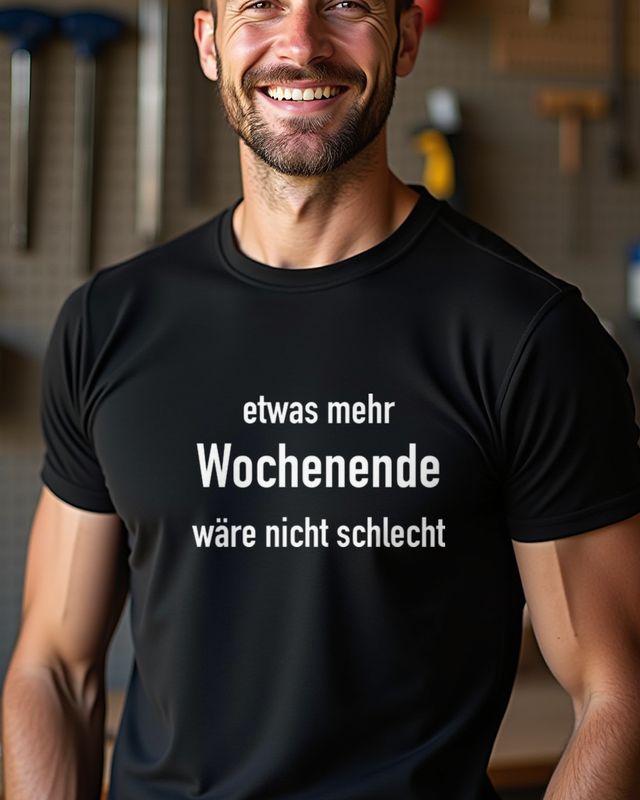 Etwas mehr Wochenende wäre nicht schlecht - Lustiger Spruch – T-Shirt
