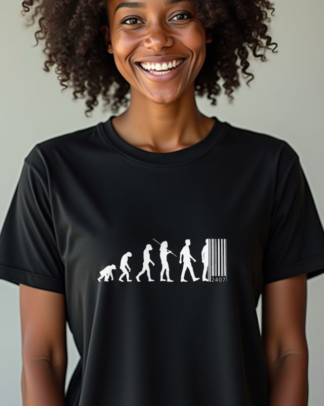 Evolution Barcode - Funny Evolution Design Gift โ T-Shirt