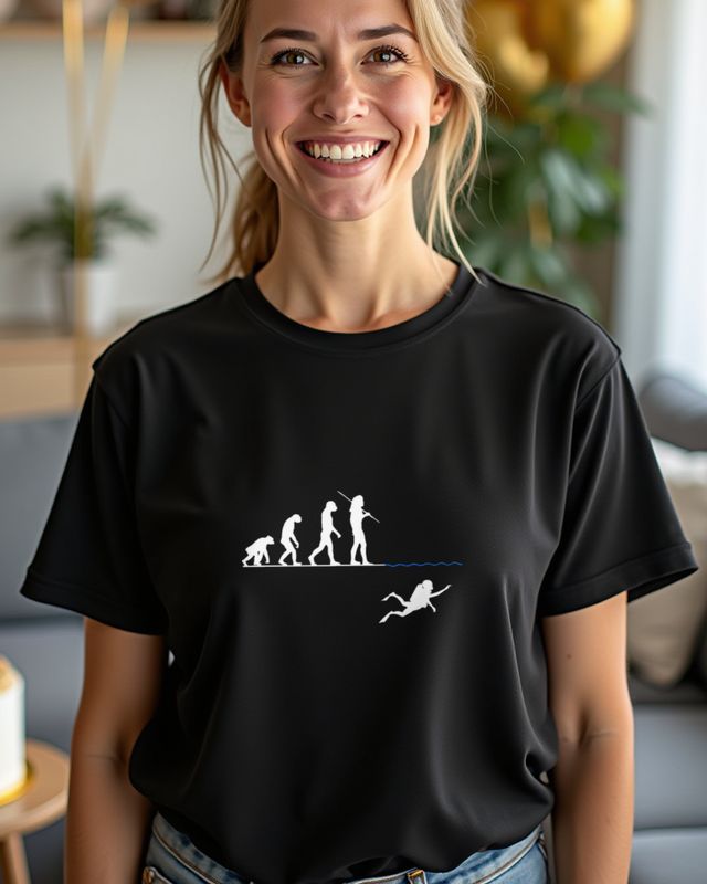 Evolution Tauchen - Lustiges Geschenk für Taucher – T-Shirt