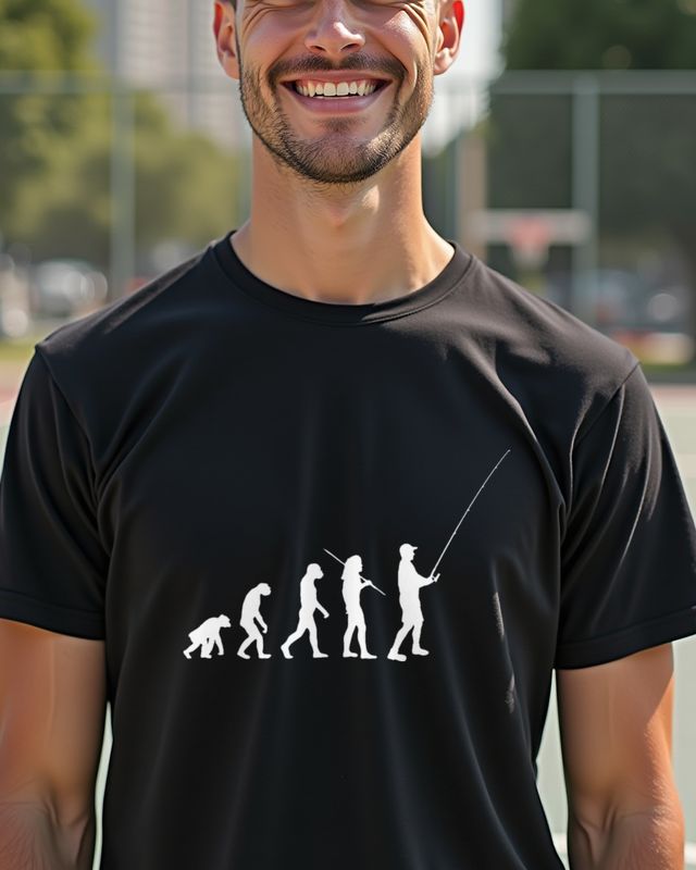 Evolution of Fishing - Funny Fishing Gift for Anglers – T-Shirt