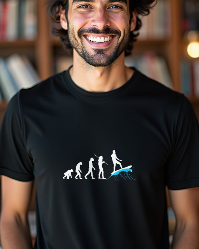 Evolution of Surfing - Funny Surfer Gift โ T-Shirt