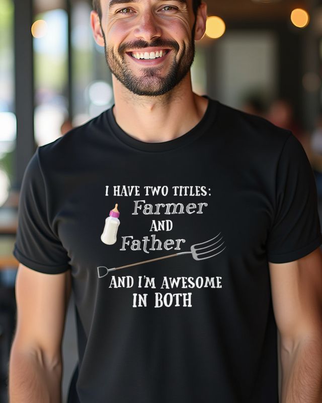 Farmer and Father - Landwirt Papa Geschenk Vatertag