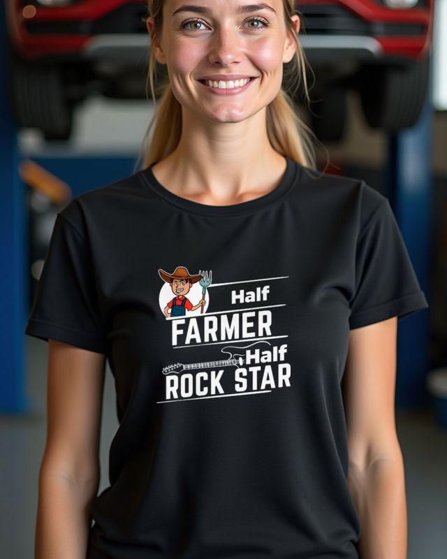Bauer Shirt Half - Landwirtschaft Geschenk für Landwirte – T-Shirt