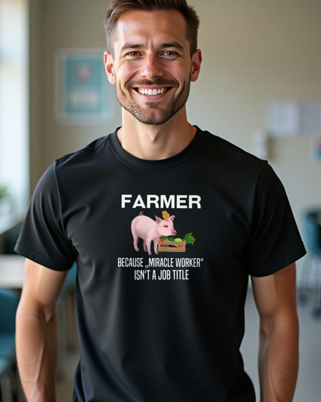 Farmer - Miracle Worker - Lustiges Landwirt Shirt – T-Shirt