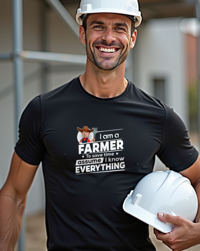 Farmer To Save Time - Lustiger Landwirt Spruch Shirt – T-Shirt