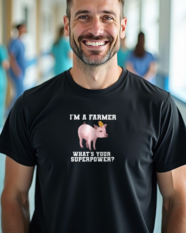 Farmer What’s your Superpower - Funny Farming Gift – T-Shirt