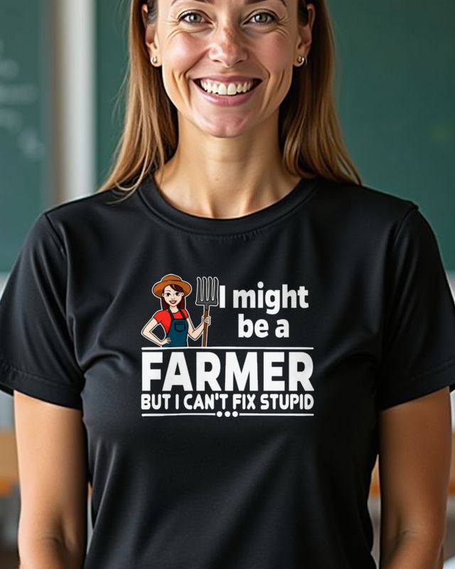 Farmer Canβt Fix Stupid - Funny Farming Saying
