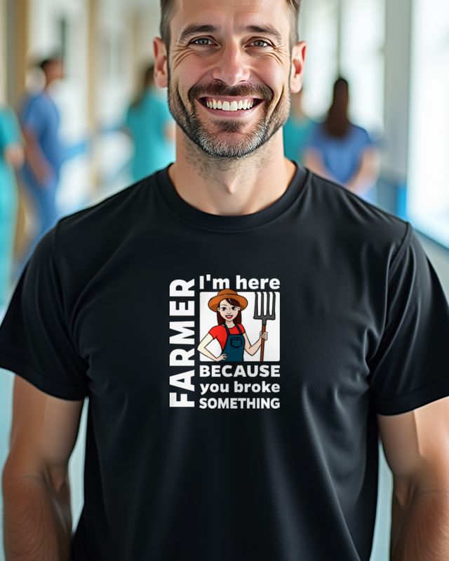 Reliable Farmer Gift - Farmer Series I’m here – T-Shirt