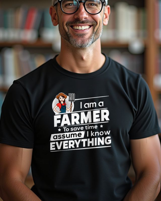 Farmer To Save Time - Landwirt Shirt mit Spruch – T-Shirt