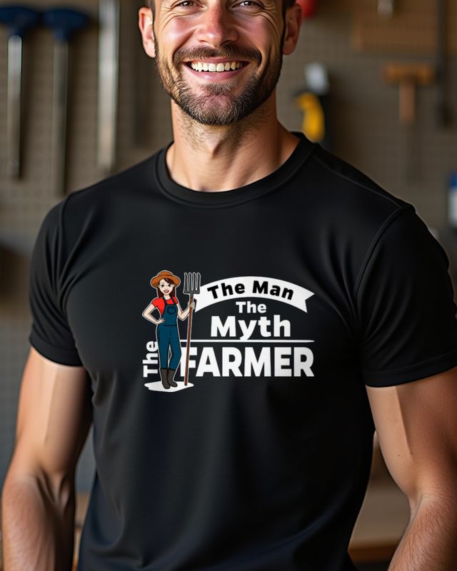 Farmer The Woman The Myth - Geschenk für Landwirtin – T-Shirt