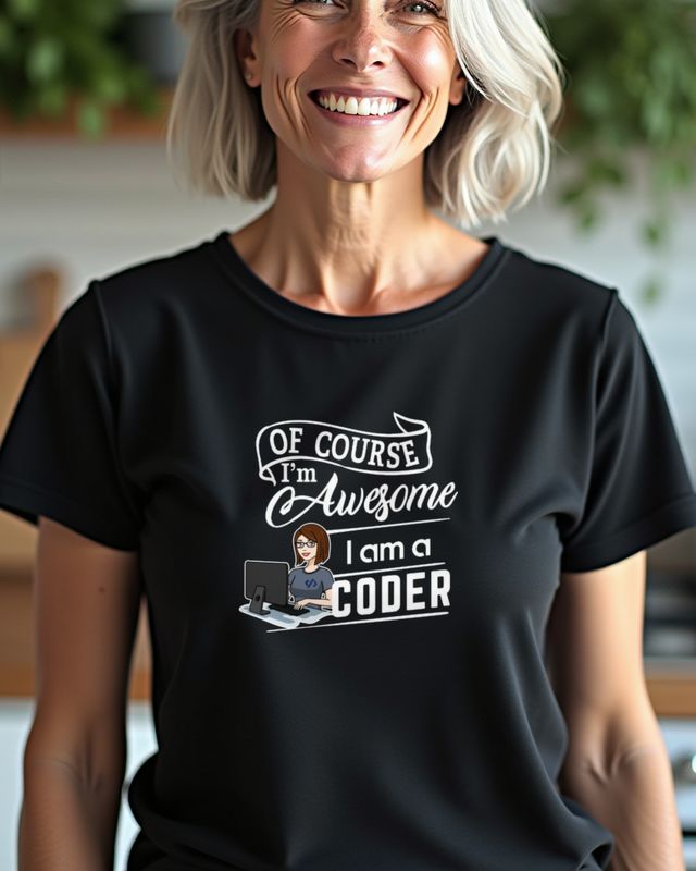 Female Coder I’m Awesome - Confident Programmer Girl Gift – T-Shirt
