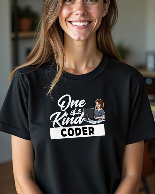 Female Coder One of a Kind - Programmiererin Geschenk – T-Shirt