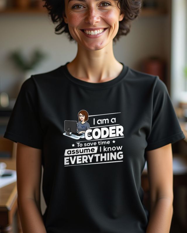 Female Coder To Save Time - Lustiges Programmiererin Shirt – T-Shirt