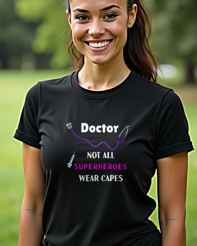 Female Doctor - Not All Superheroes Wear Capes - Gift